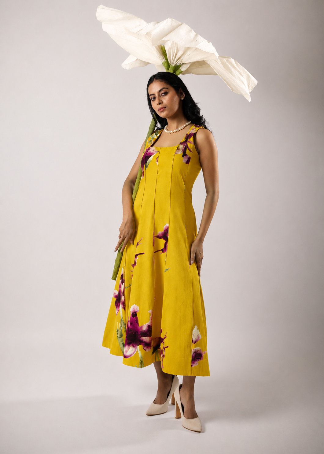 Sungold Panelled Dress