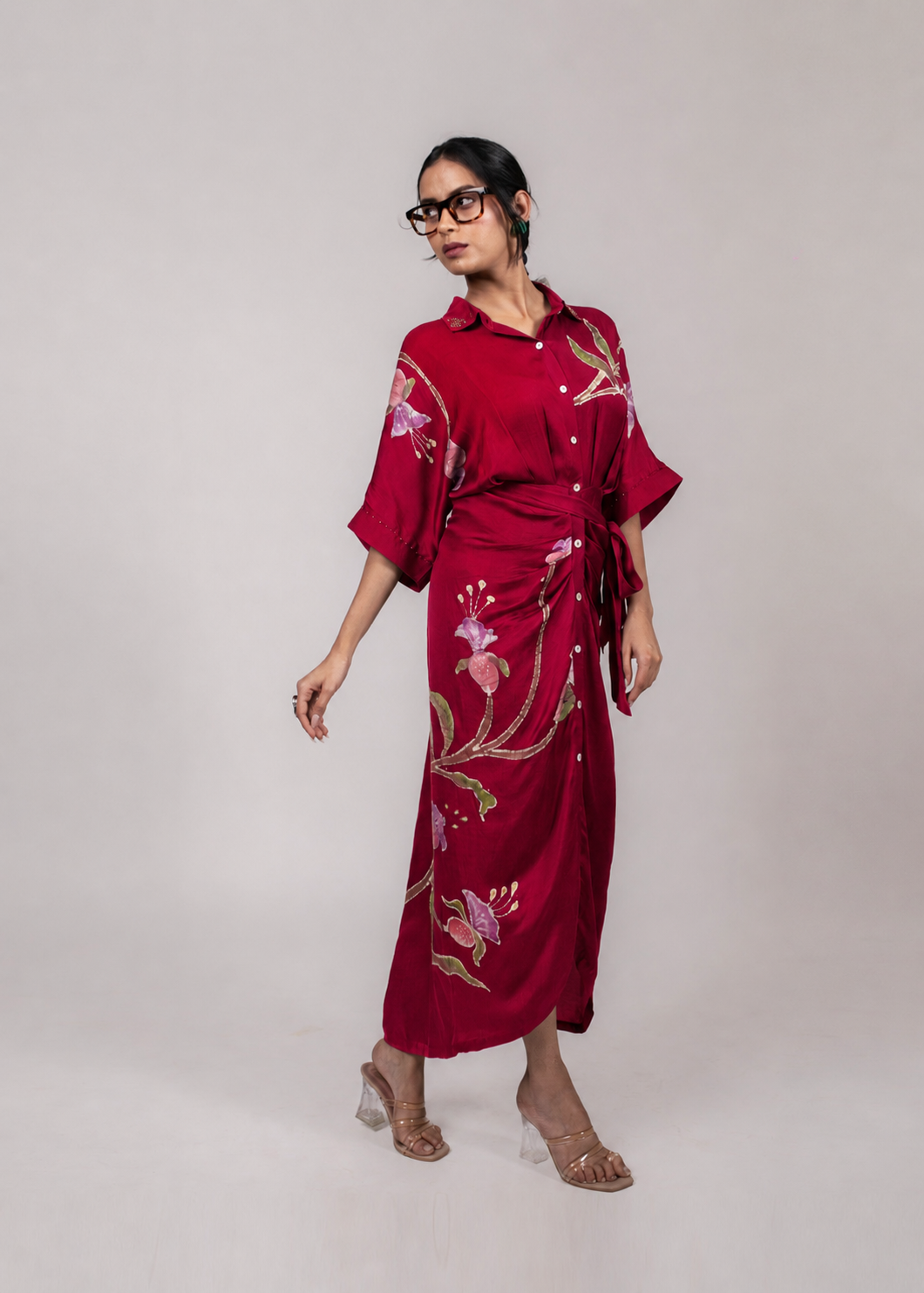 Drooping Bell Sarong Dress
