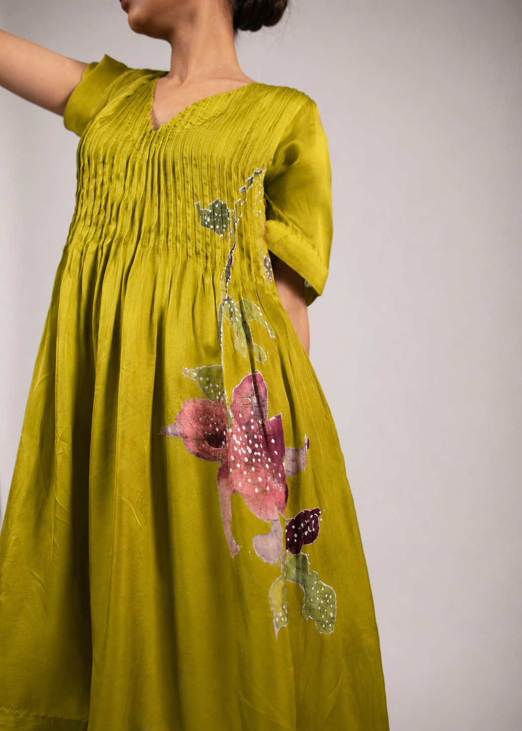 Citrine Vine Pintucks Tunic