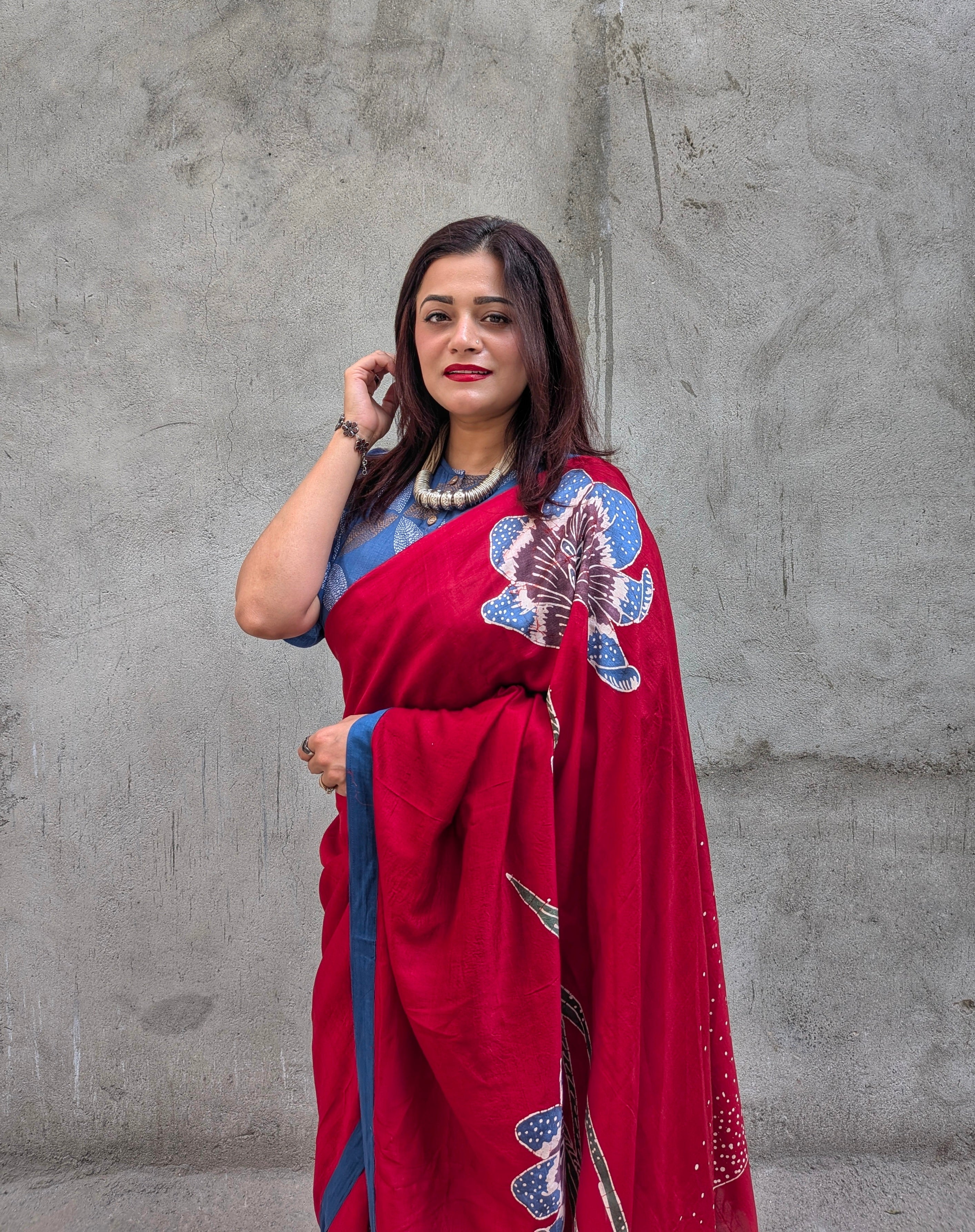 Gulnaar Mulberry Silk Saree