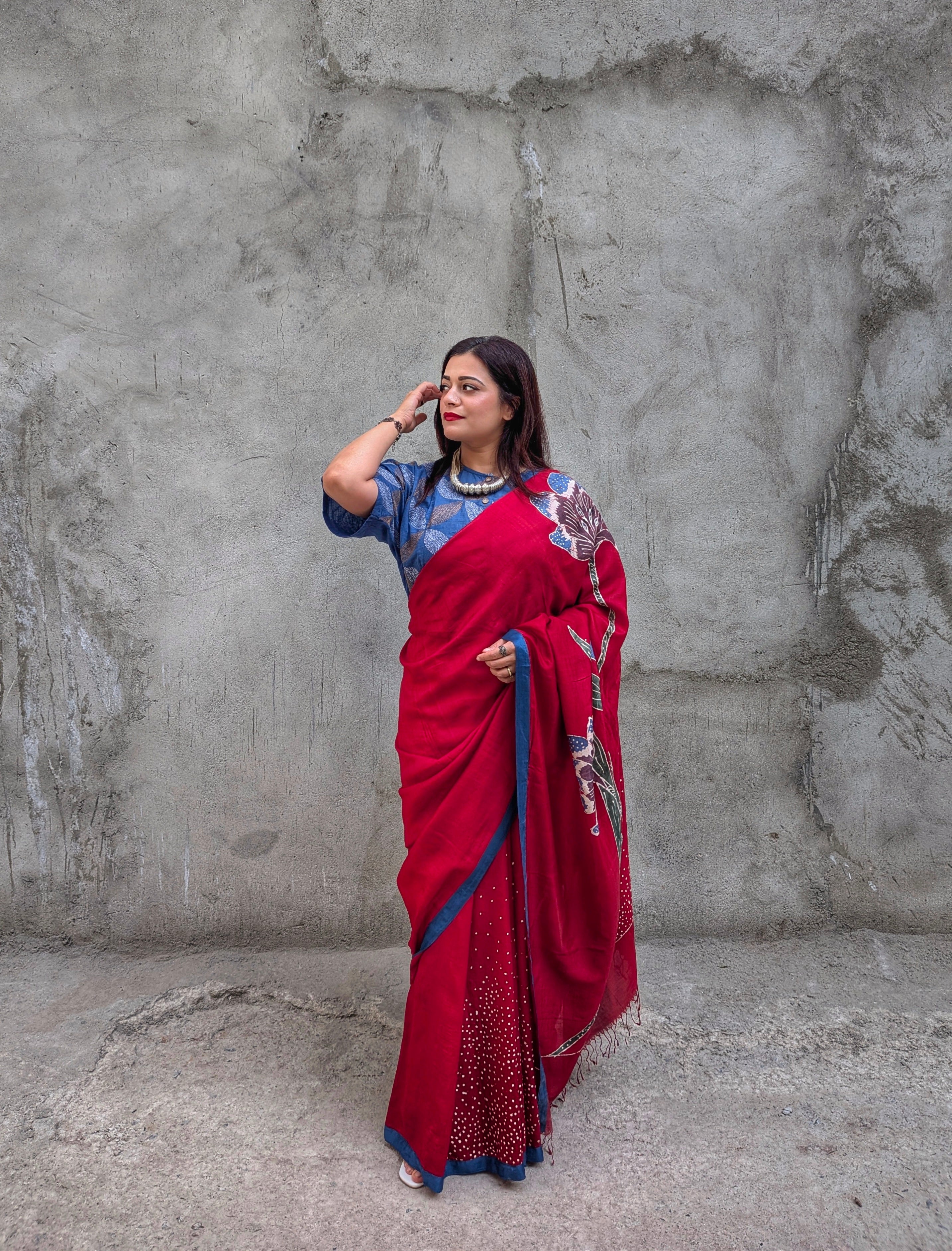 Gulnaar Mulberry Silk Saree