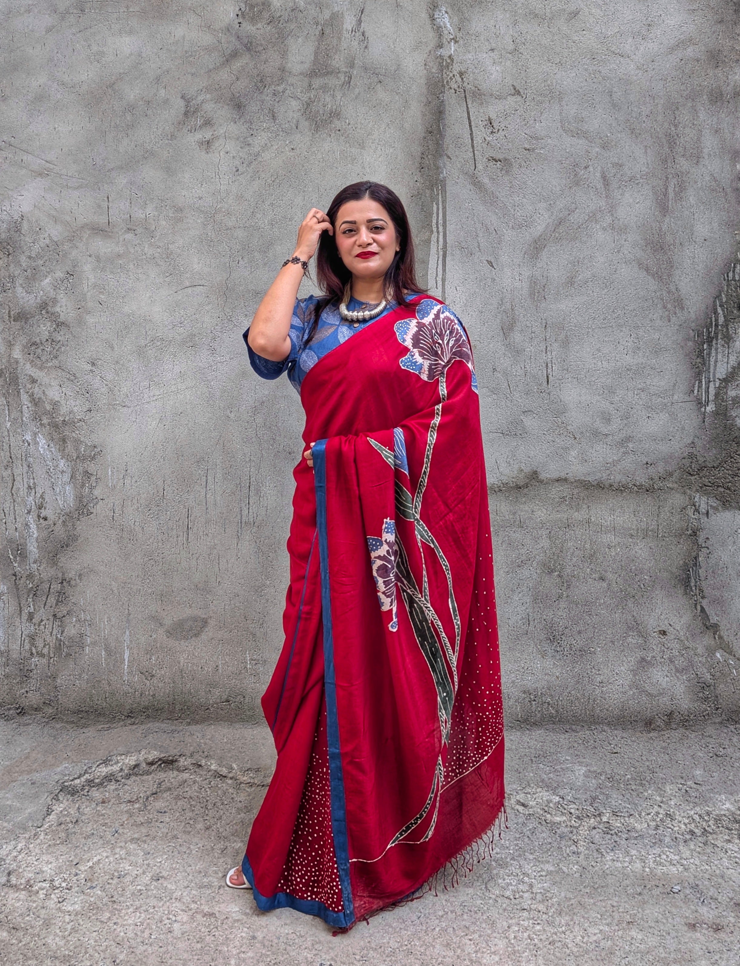 Gulnaar Mulberry Silk Saree