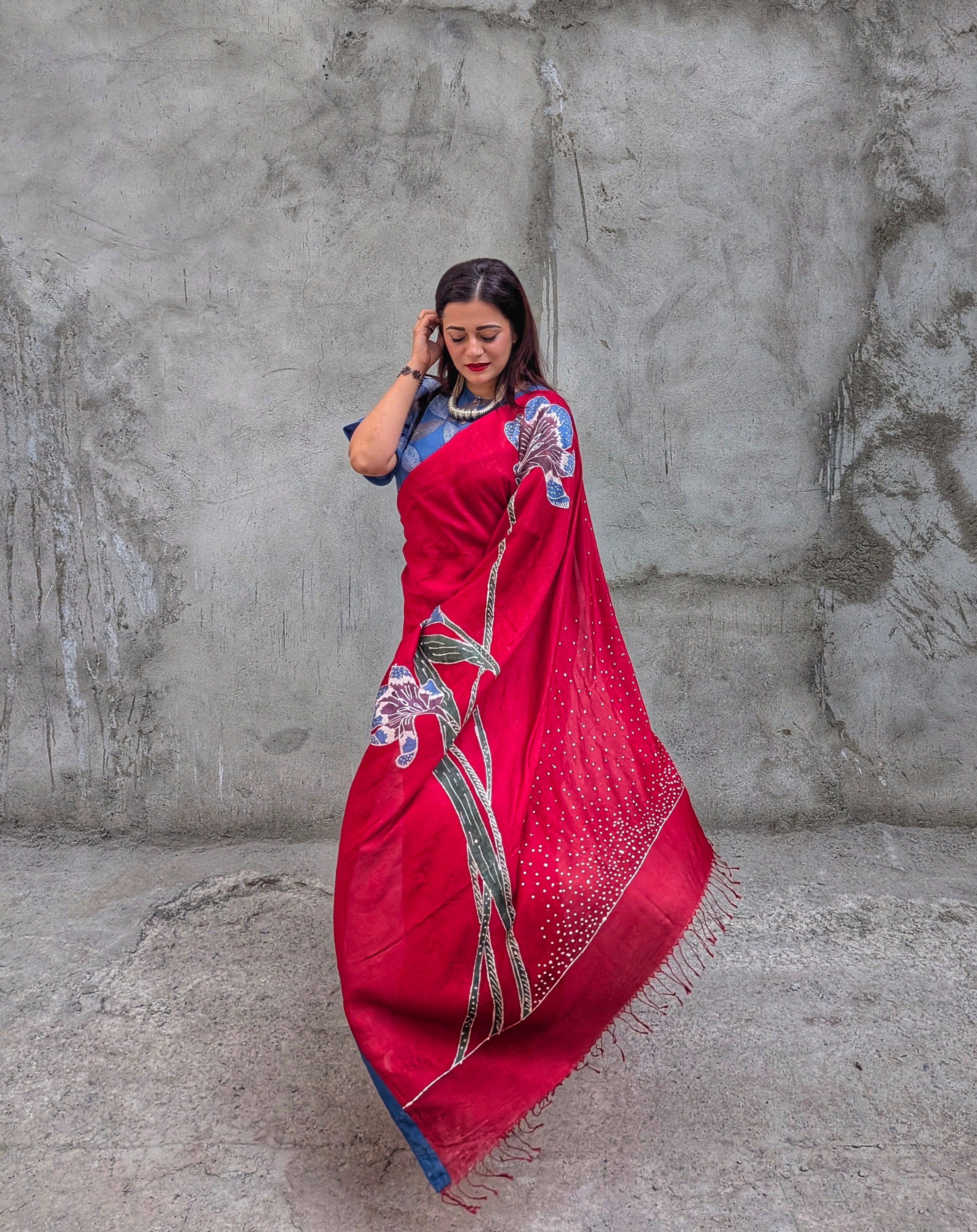 Gulnaar Mulberry Silk Saree