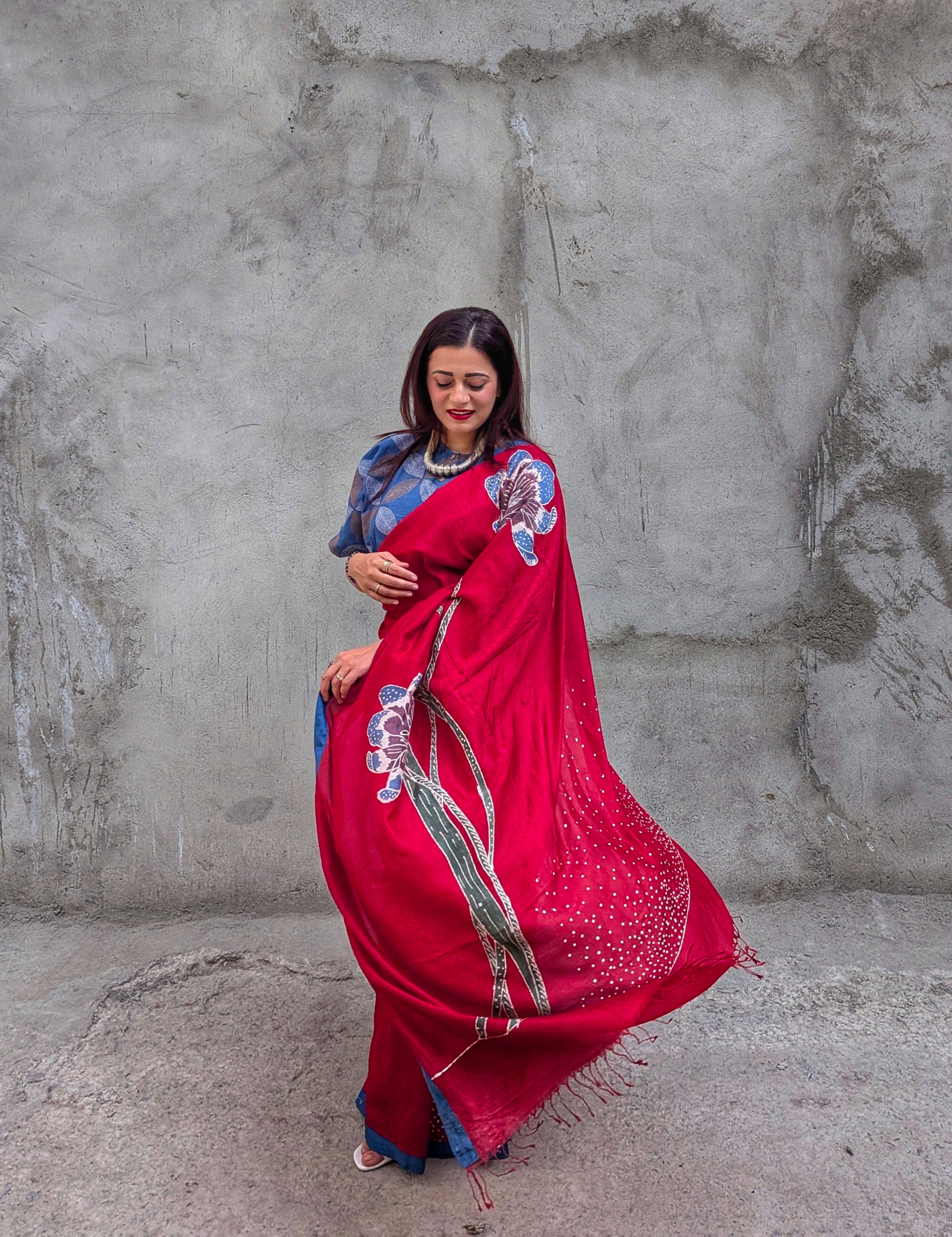 Gulnaar Mulberry Silk Saree
