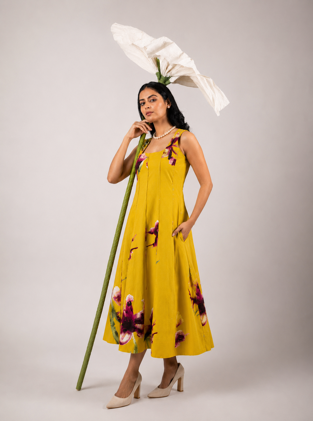 Sungold Panelled Dress