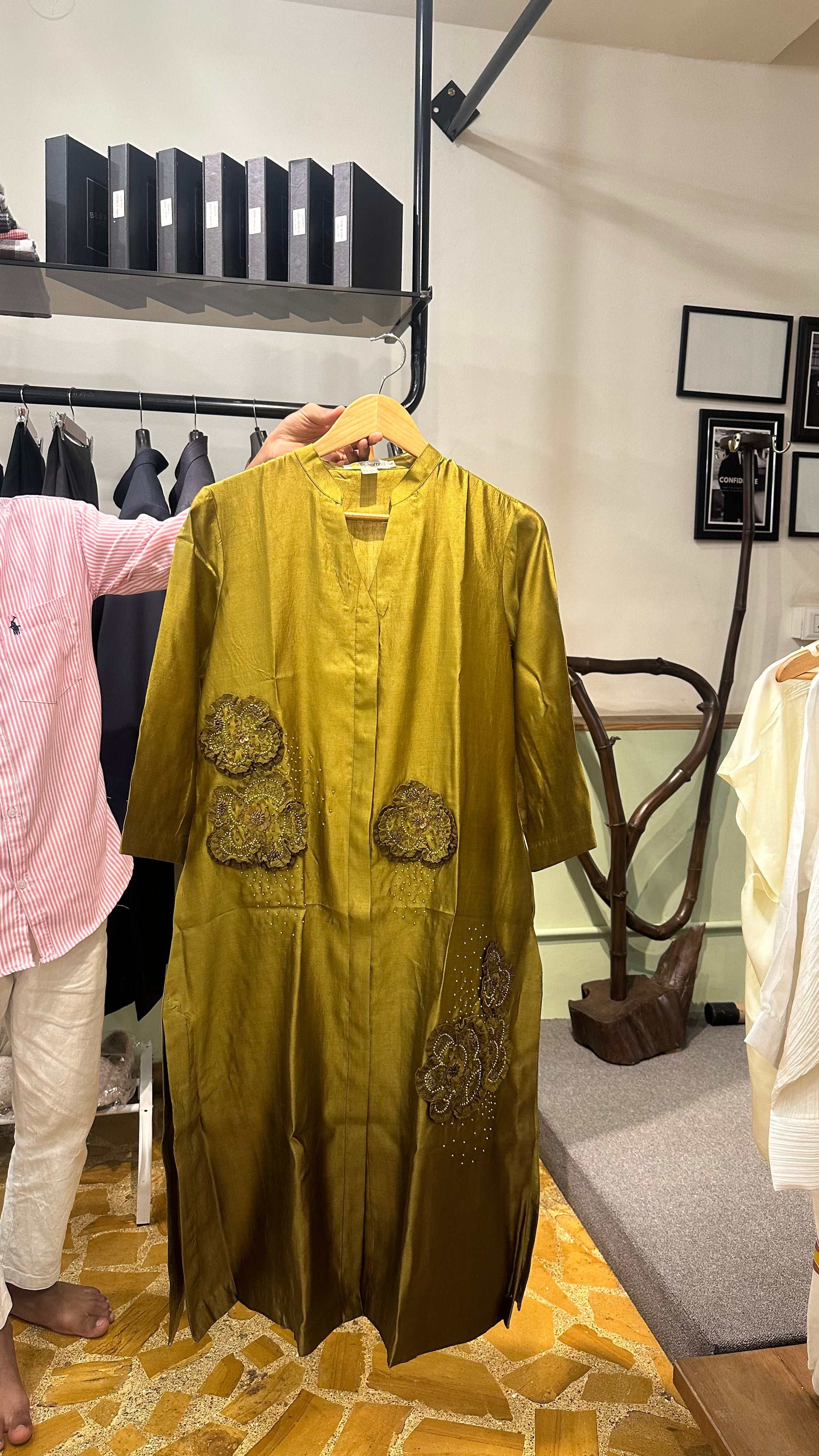 Golden Eos Button Down Kurta Set