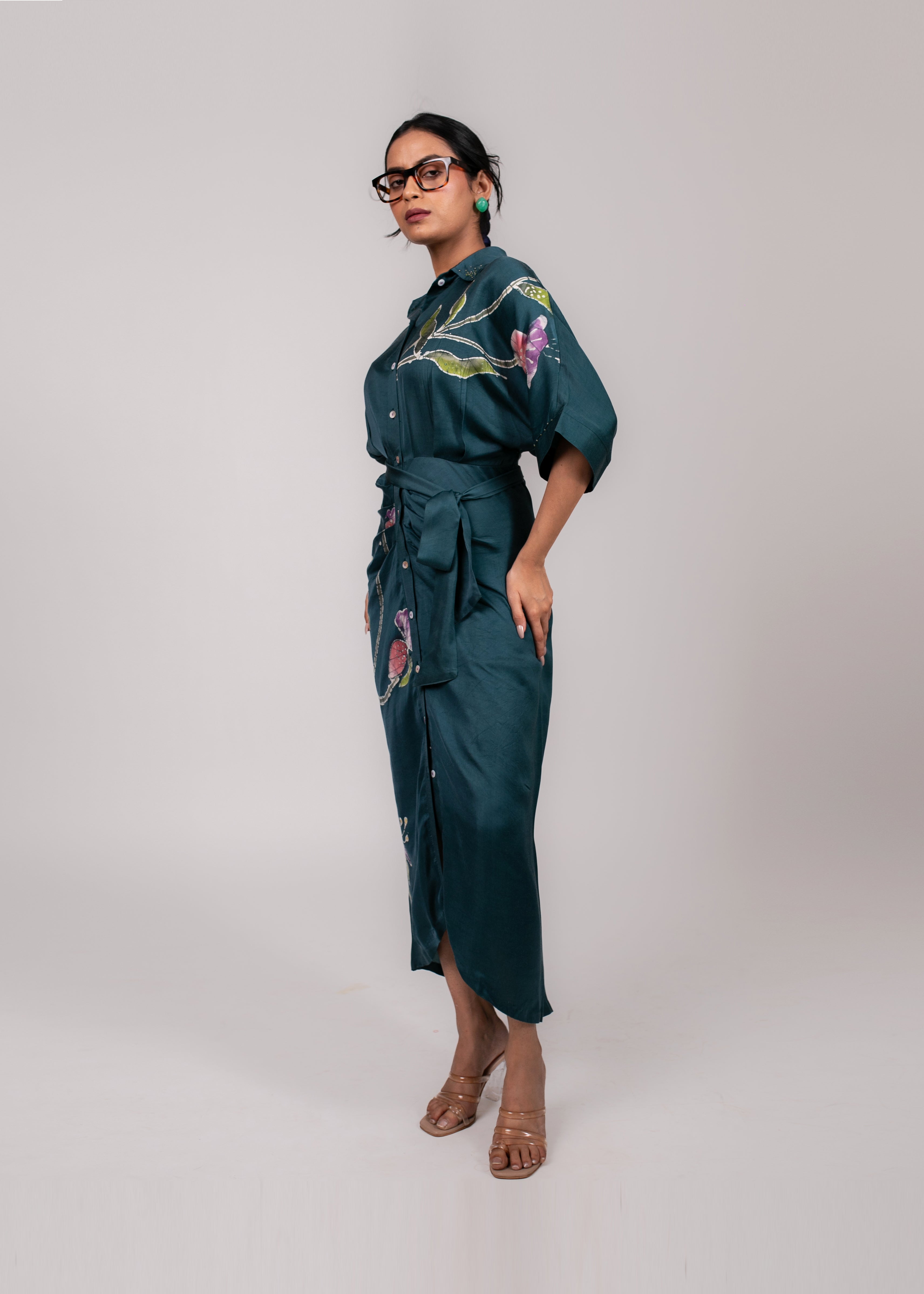 Drooping Bell Sarong Dress