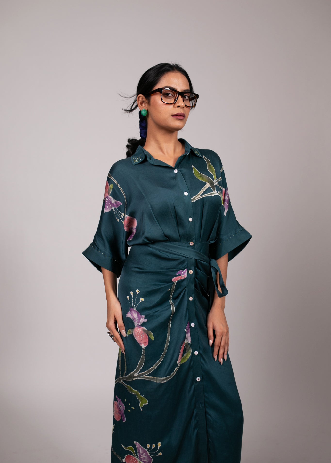 Drooping Bell Sarong Dress