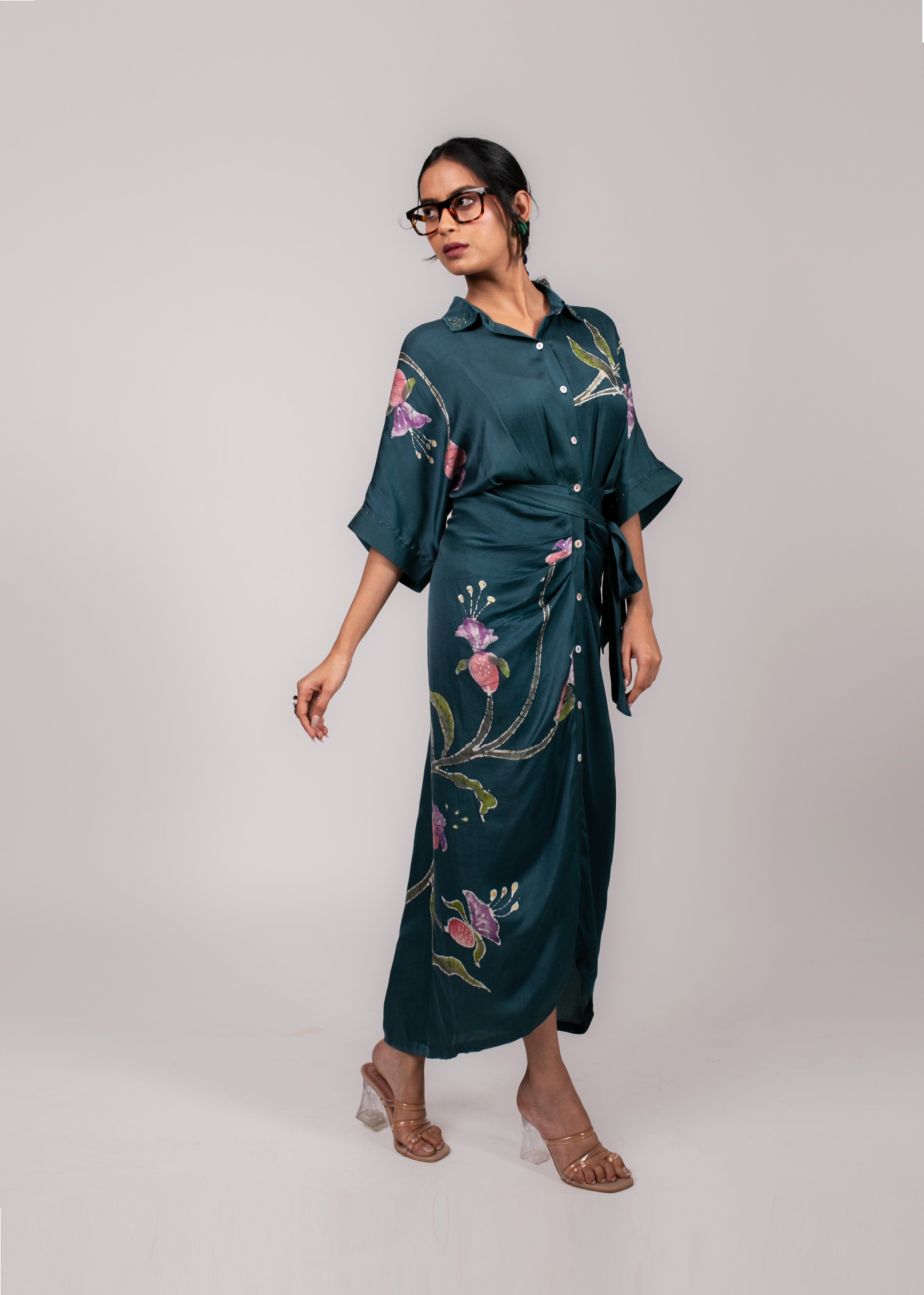 Drooping Bell Sarong Dress