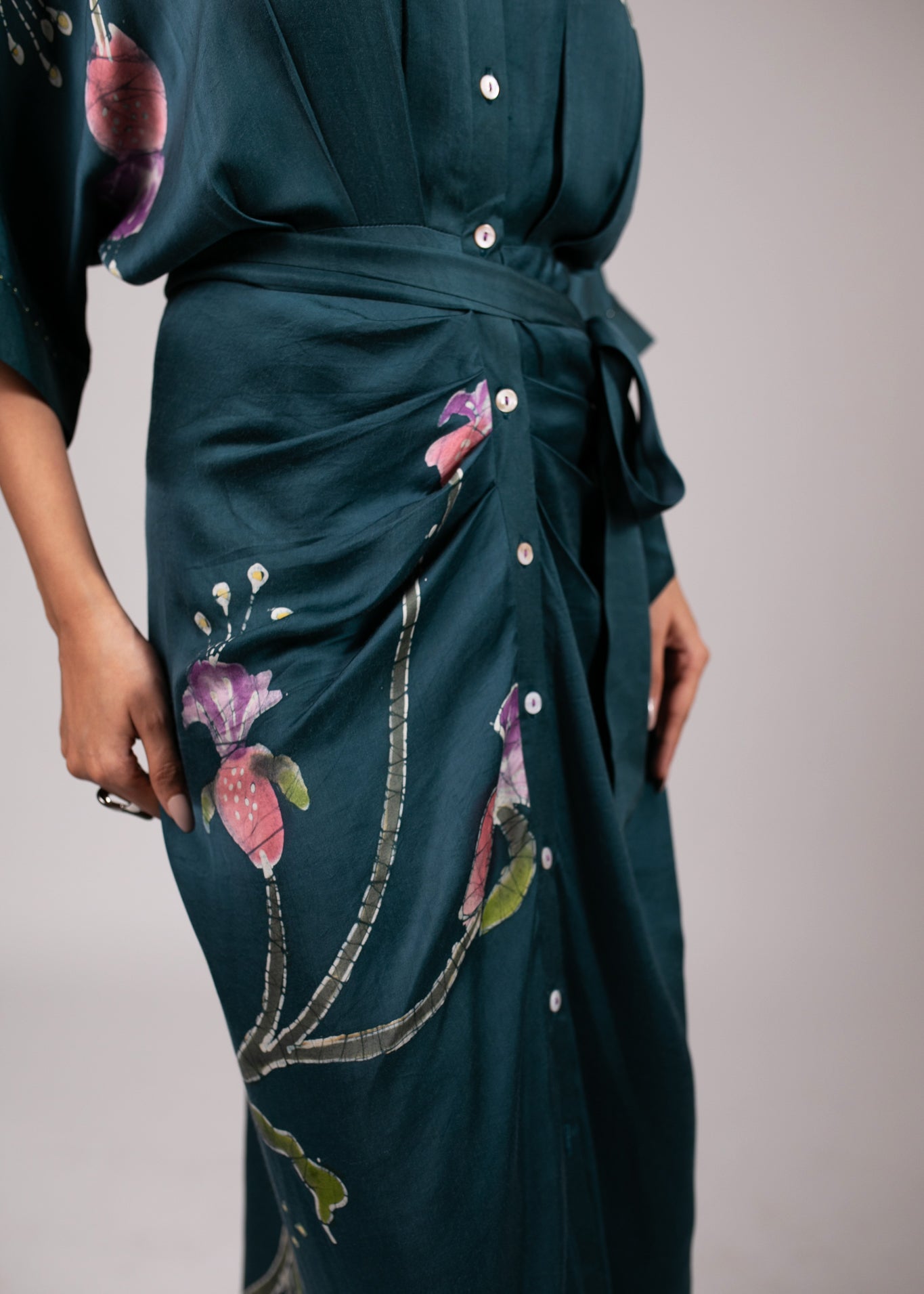 Drooping Bell Sarong Dress