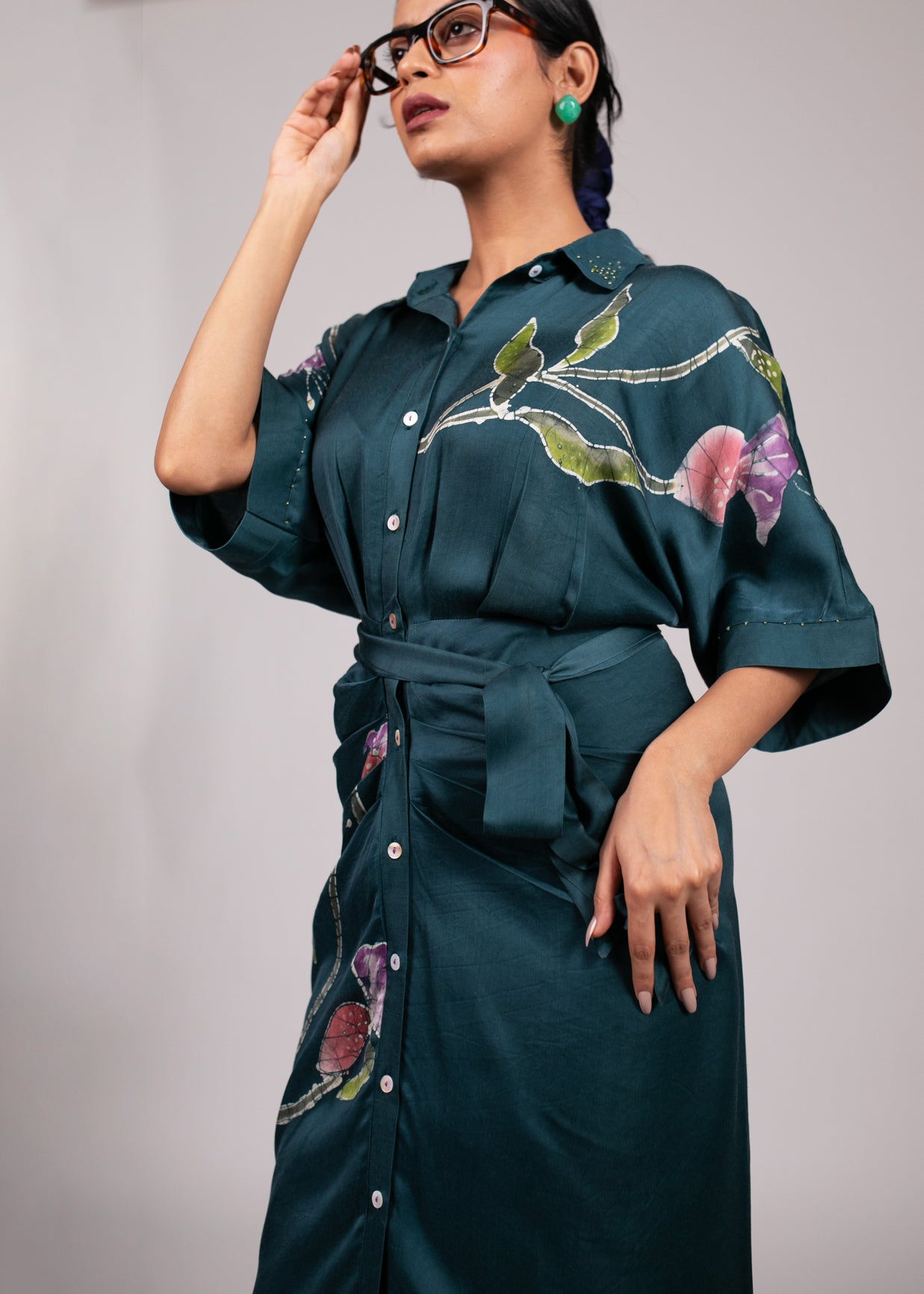 Drooping Bell Sarong Dress