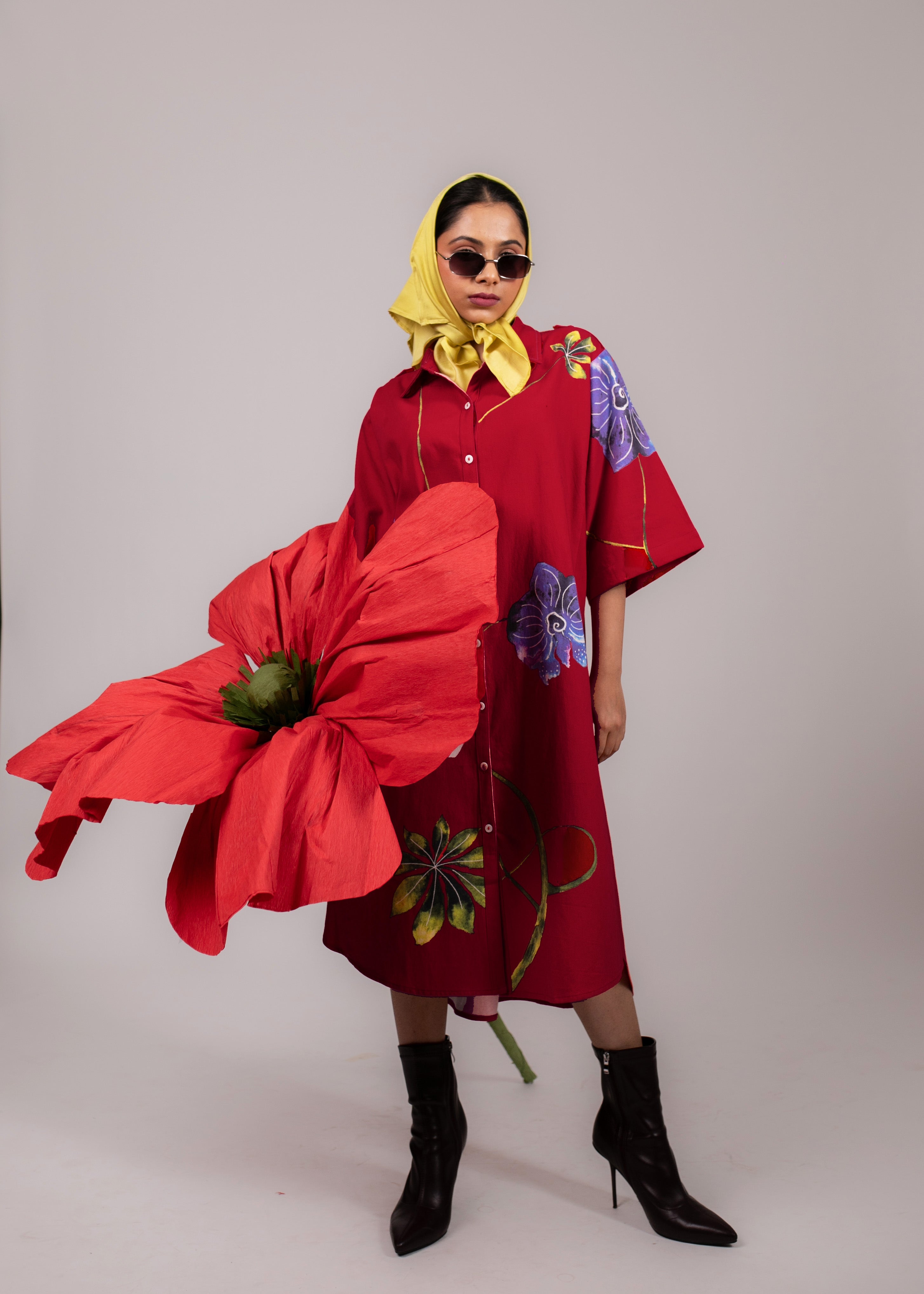 Orchid Shirt Dress