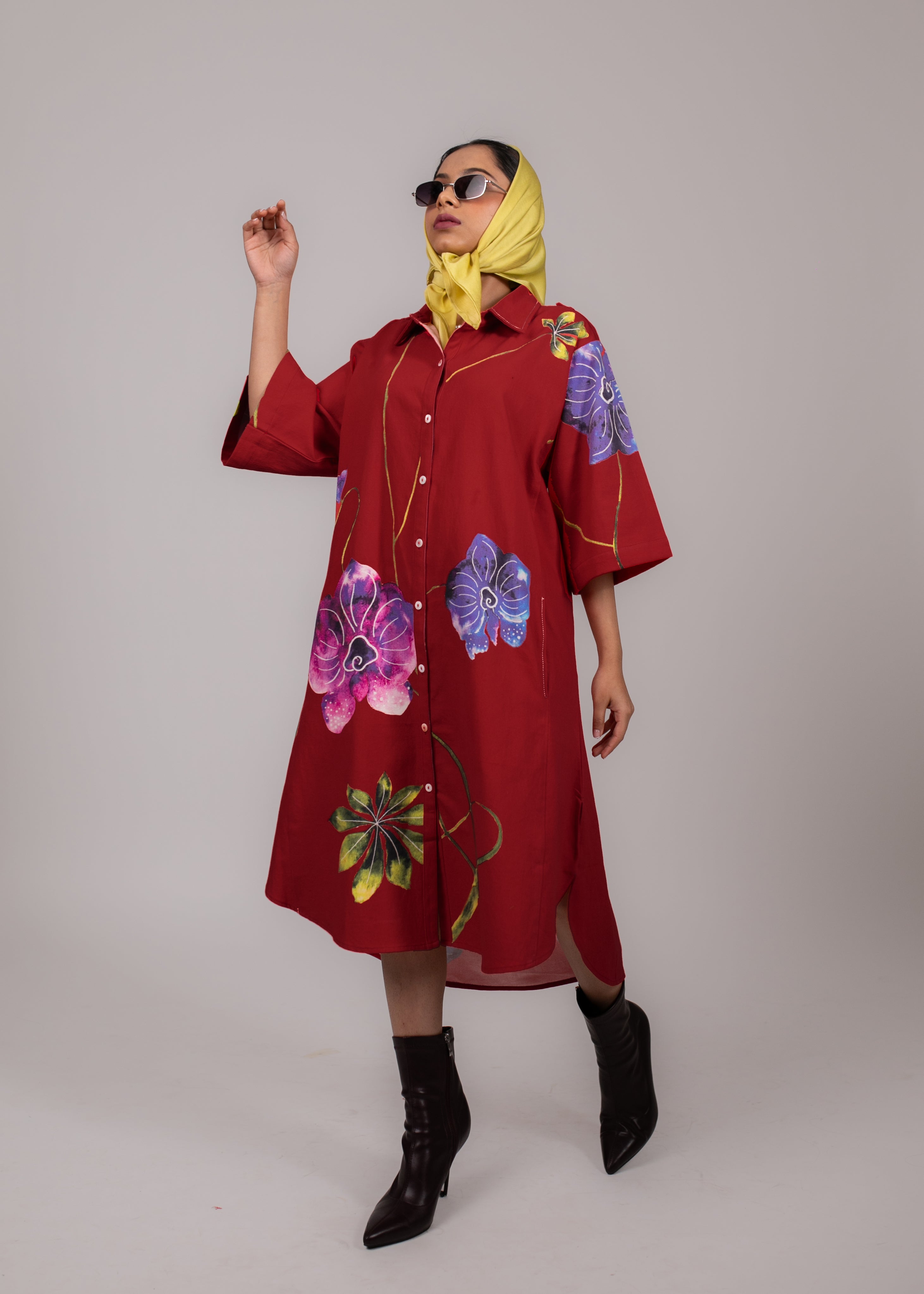Orchid Shirt Dress
