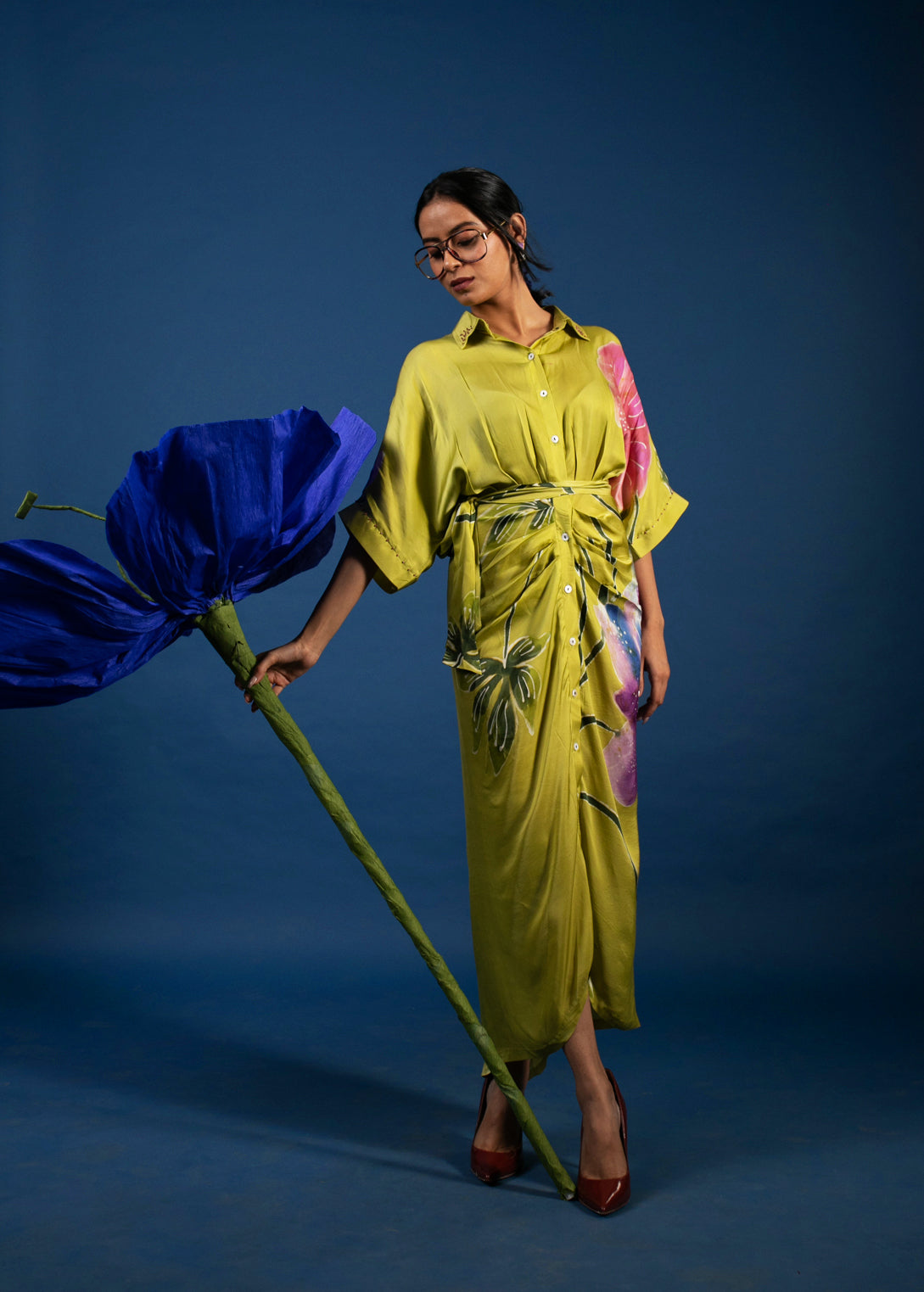 Citrine Orchid Twine Sarong Dress