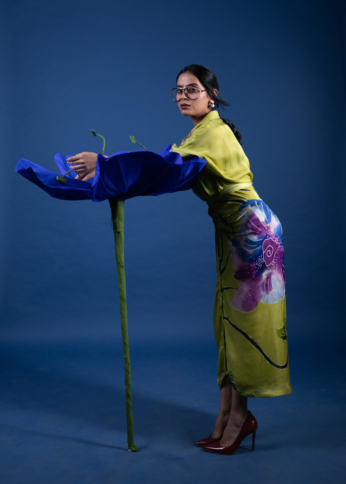 Citrine Orchid Twine Sarong Dress