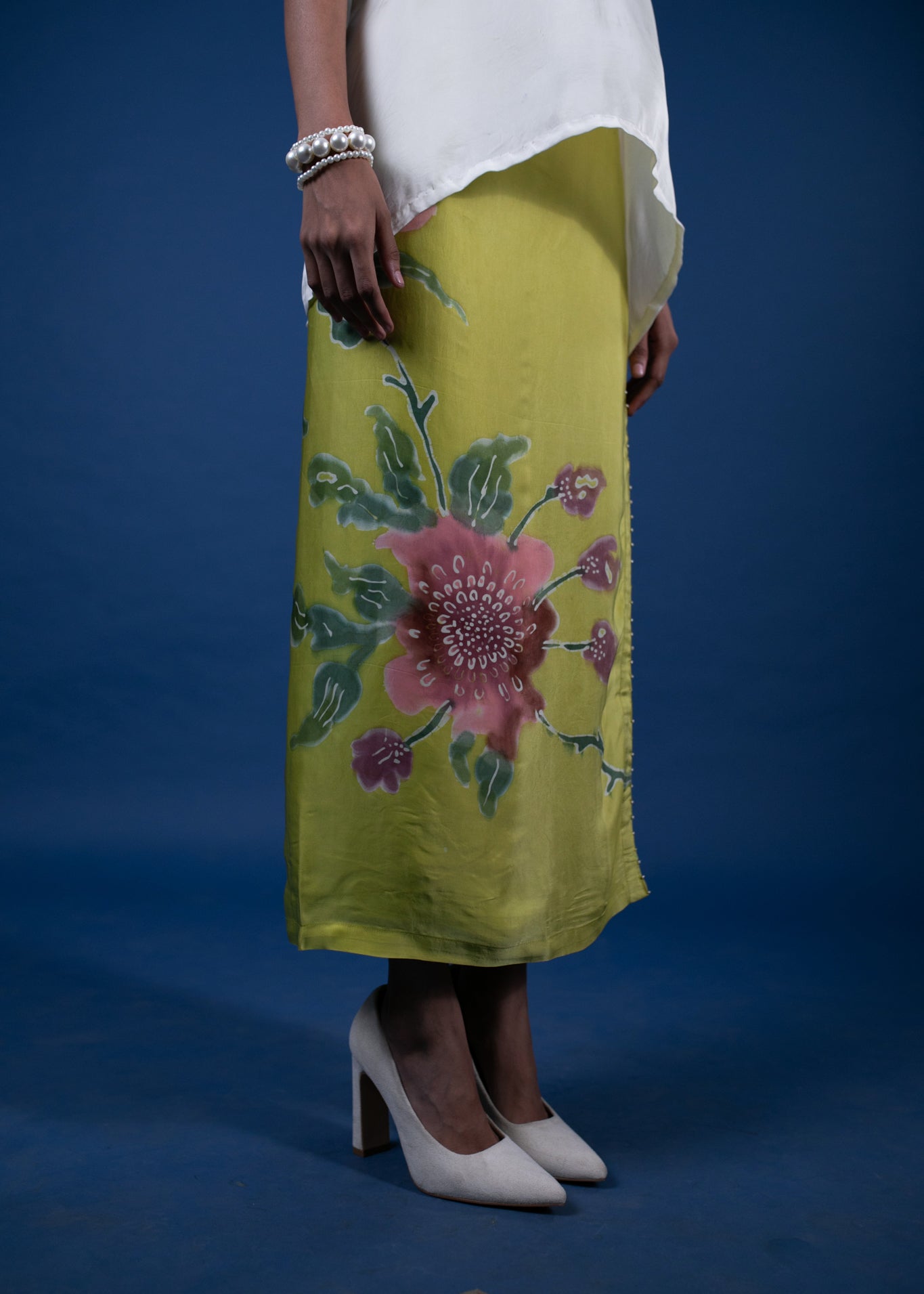 Citrine Vine Wrap Skirt Set