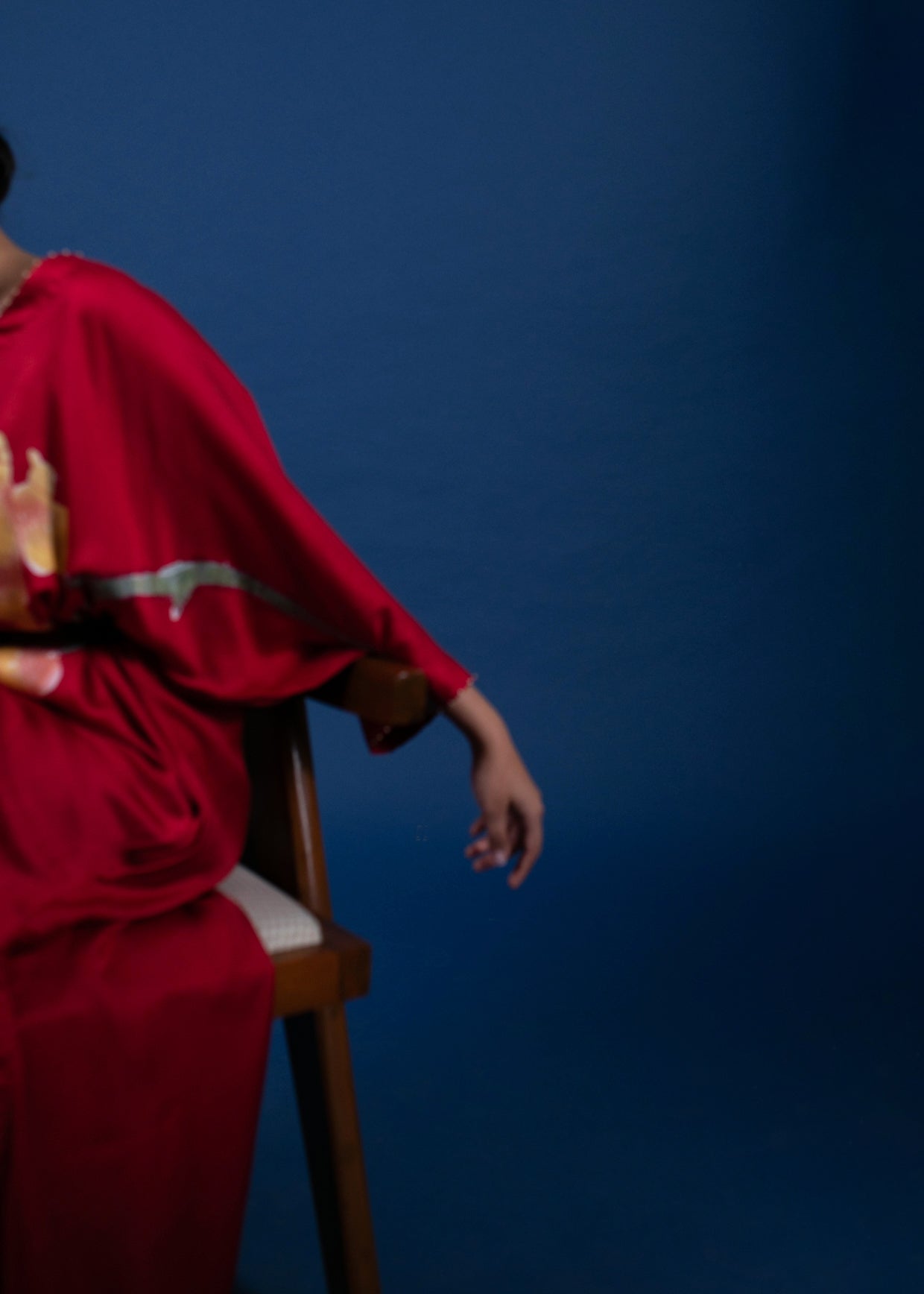 Crimson Dusk Kaftan
