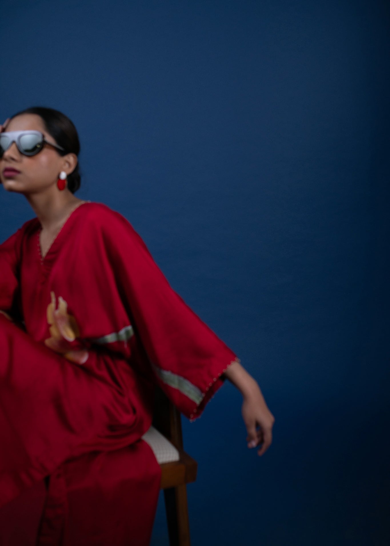 Crimson Dusk Kaftan