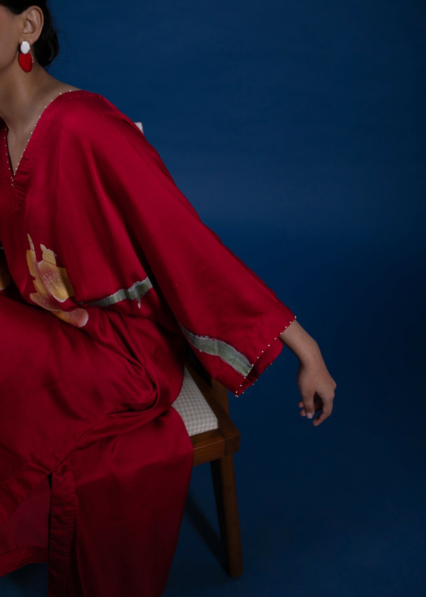 Crimson Dusk Kaftan