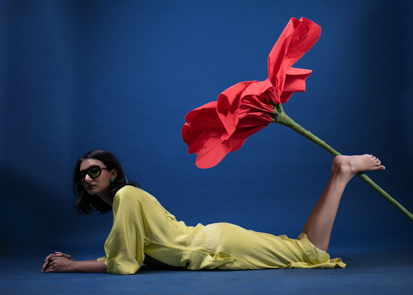 Citrine Vine Tie Up Dress