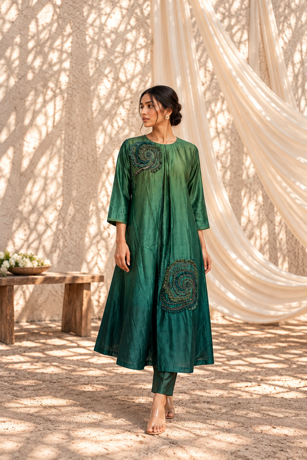 Pleated Aurora Kurta Set