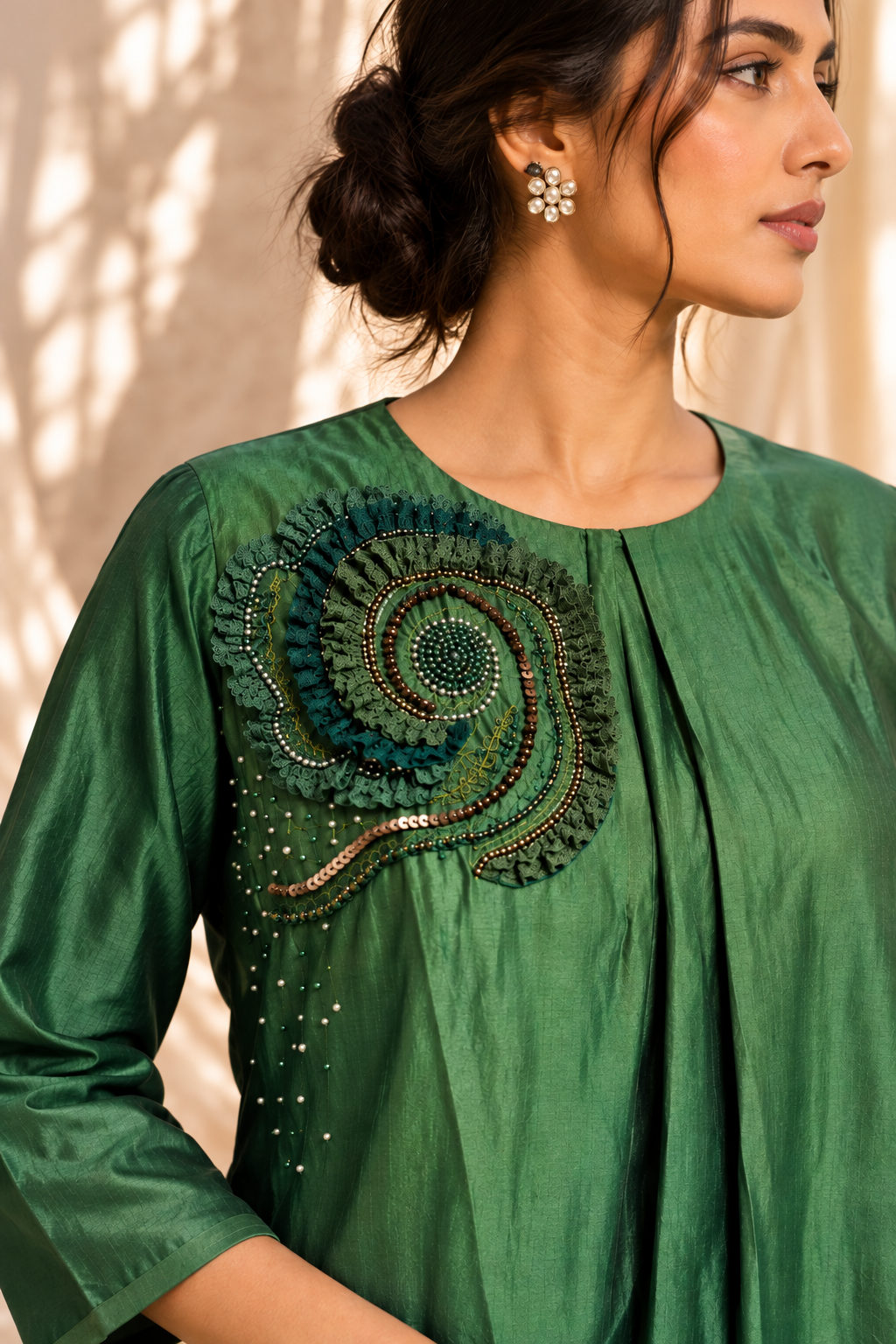 Pleated Aurora Kurta Set